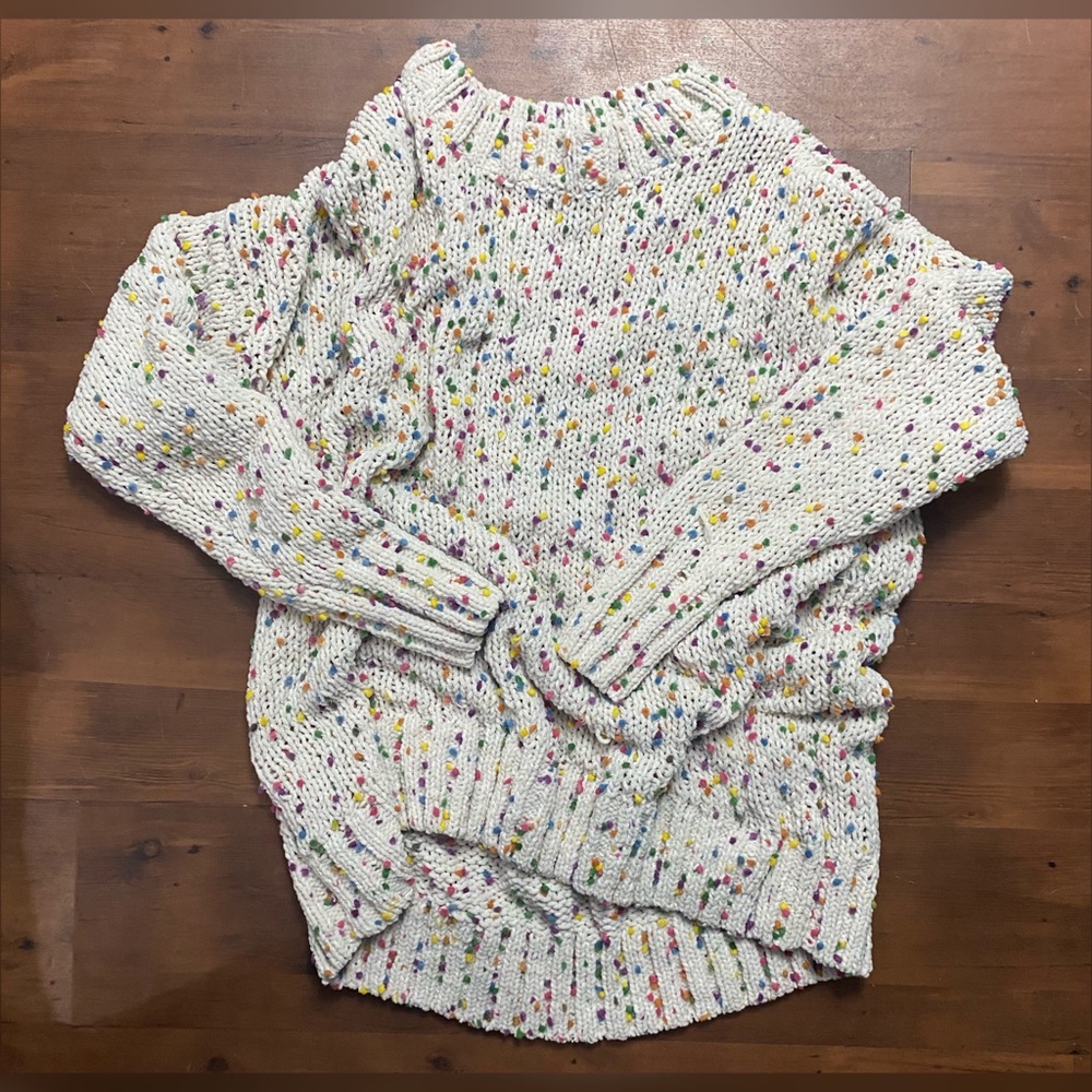 Seven 7 rainbow knit sweater